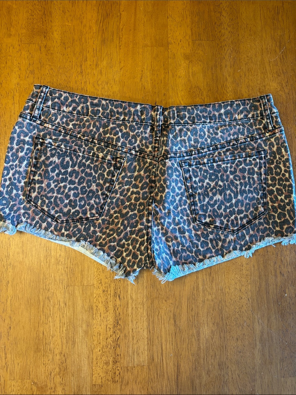 Cheetah Leopard Cheeky Shorts size 13 Bullhead Denim